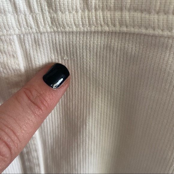 Eddie Bauer White Corduroy Jean Western Style Button Up Vest Size Small - Picture 6 of 8